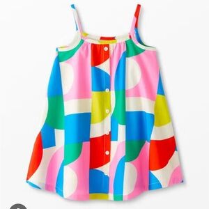 Hanna Andersson Colorful Modern Printed Woven Dress